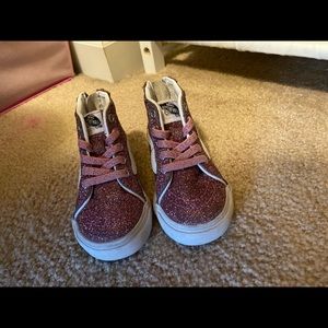 Pink glittery Vans